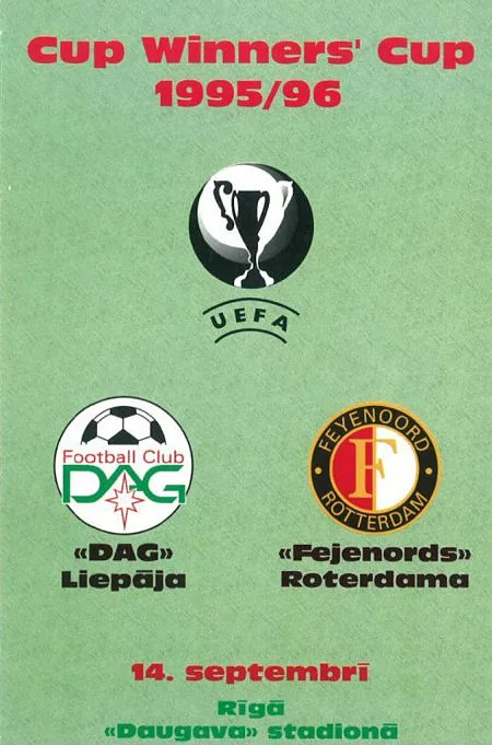 Programmaboekje DAG Liepaja – Feyenoord