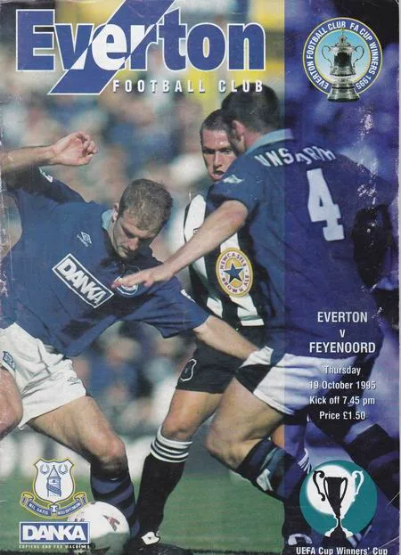 Programmaboekje Everton – Feyenoord