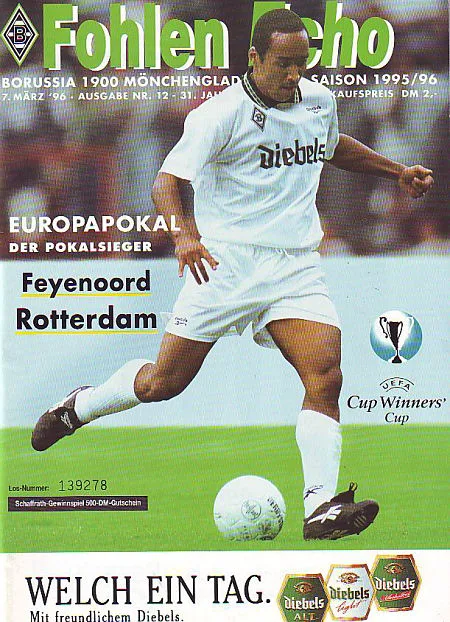 Programmaboekje Borussia Mönchengladbach – Feyenoord