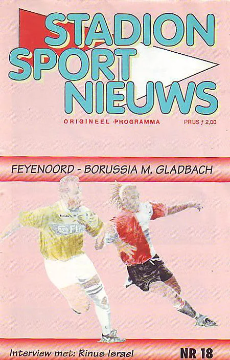 Programmaboekje Feyenoord – Borussia Mönchengladbach