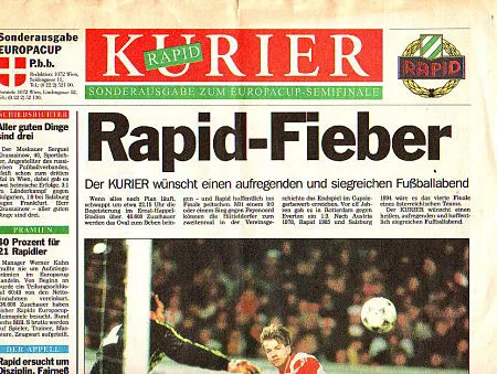 Programmaboekje Rapid Wien – Feyenoord