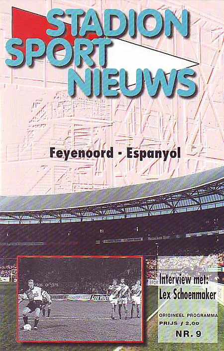 Programmaboekje Feyenoord – Espanyol RCD