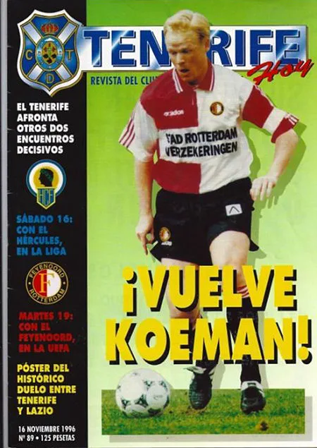 Programmaboekje Tenerife – Feyenoord