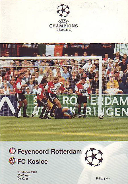 Programmaboekje Feyenoord – 1. FC Kosice