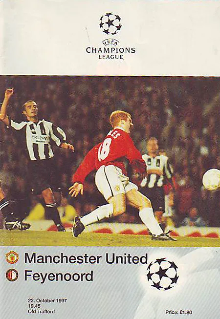 Programmaboekje Manchester United – Feyenoord