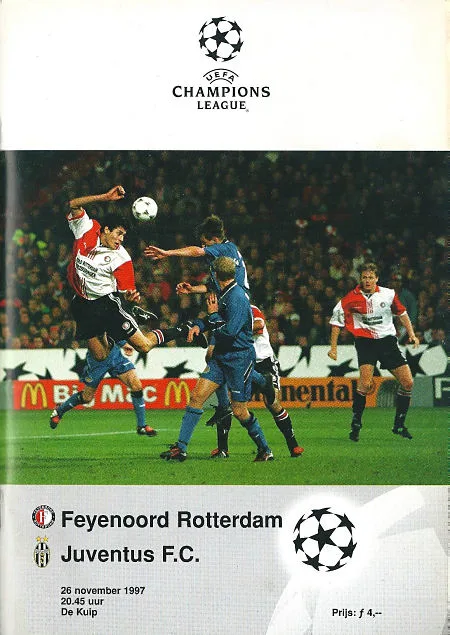 Programmaboekje Feyenoord – Juventus