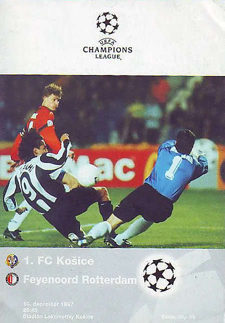 Programmaboekje 1. FC Kosice – Feyenoord