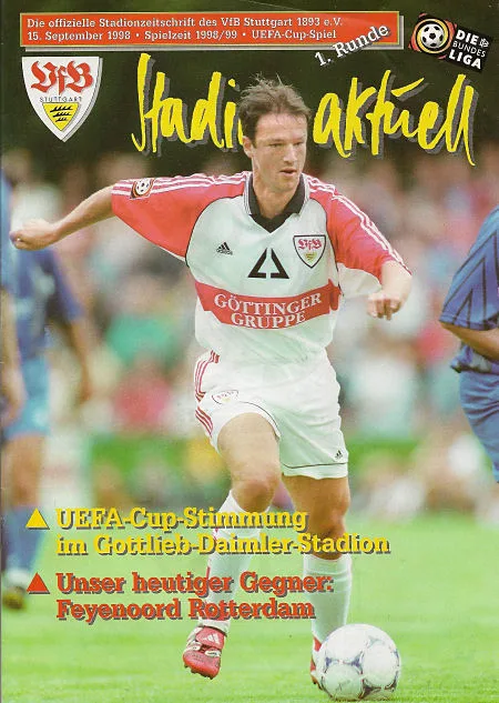 Programmaboekje VfB Stuttgart – Feyenoord