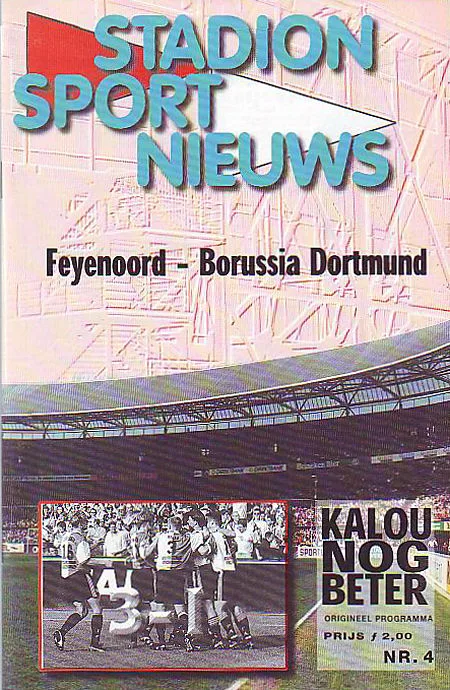 Programmaboekje Feyenoord – Borussia Dortmund