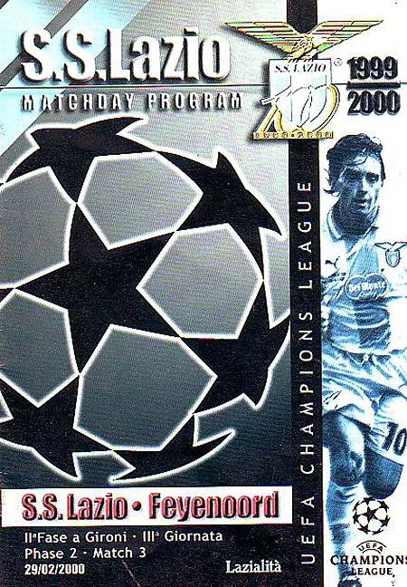 Programmaboekje Lazio Roma – Feyenoord