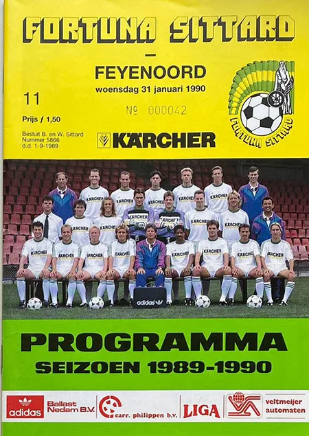 Programmaboekje Fortuna Sittard – Feyenoord