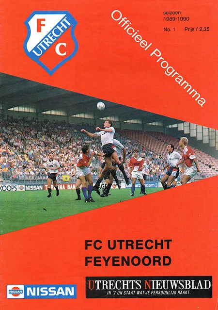 Programmaboekje FC Utrecht – Feyenoord