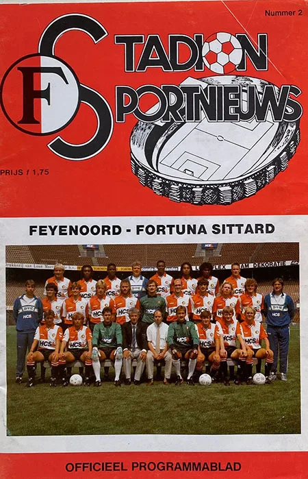 Programmaboekje Feyenoord – Fortuna Sittard