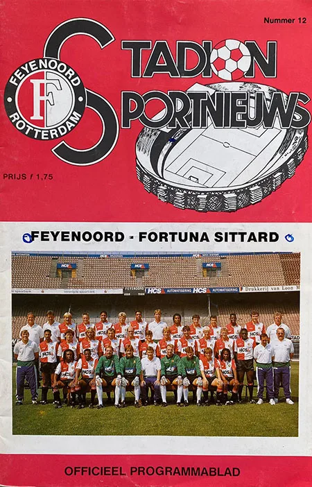 Programmaboekje Feyenoord – Fortuna Sittard
