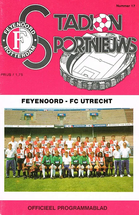 Programmaboekje Feyenoord – FC Utrecht