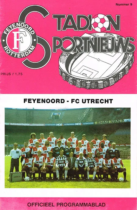Programmaboekje Feyenoord – FC Utrecht