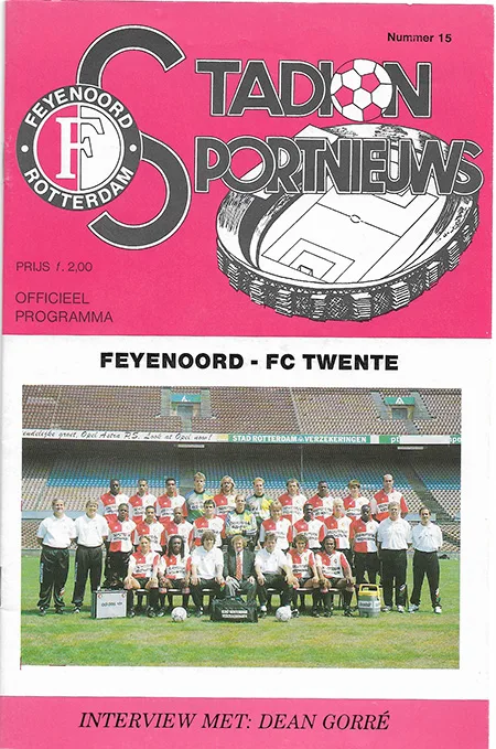 Programmaboekje Feyenoord – FC Twente