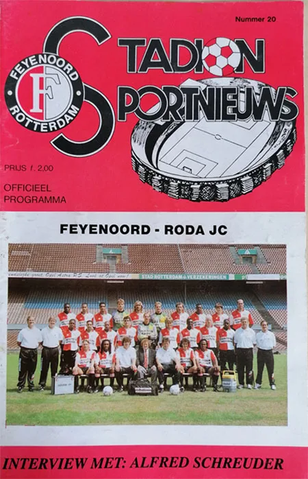 Programmaboekje Feyenoord – Roda JC