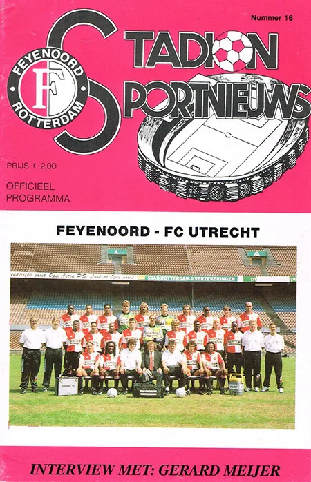 Programmaboekje Feyenoord – FC Utrecht
