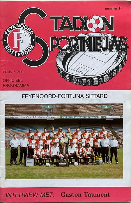 Programmaboekje Feyenoord – Fortuna Sittard