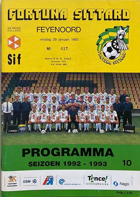 Programmaboekje Fortuna Sittard – Feyenoord