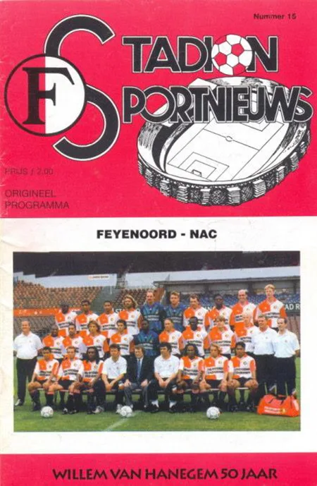 Programmaboekje Feyenoord – NAC Breda