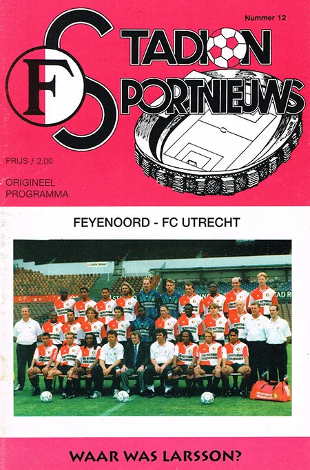 Programmaboekje Feyenoord – FC Utrecht