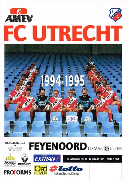Programmaboekje FC Utrecht – Feyenoord