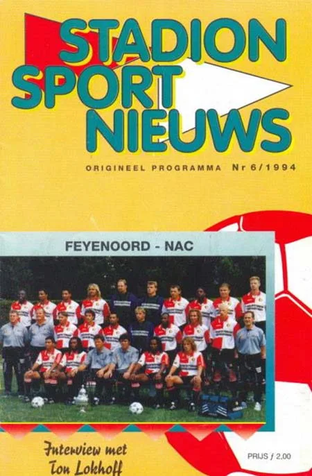 Programmaboekje Feyenoord – NAC Breda