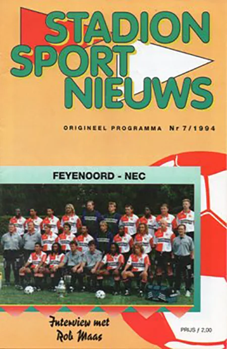 Programmaboekje Feyenoord – SC NEC