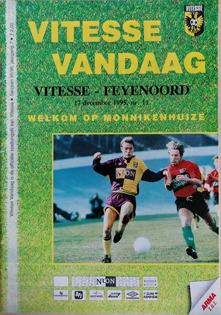 Programmaboekje Vitesse – Feyenoord