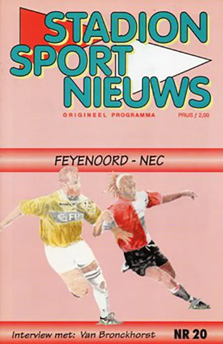 Programmaboekje Feyenoord – SC NEC