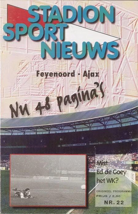 Programmaboekje Feyenoord – AFC Ajax
