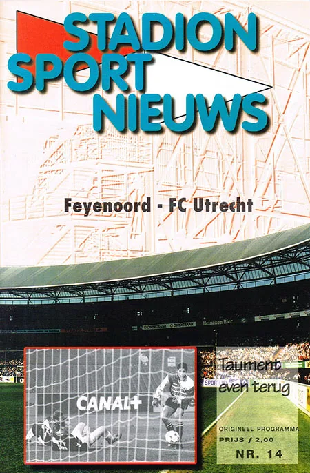 Programmaboekje Feyenoord – FC Utrecht