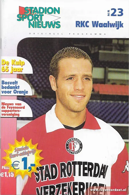 Programmaboekje Feyenoord – RKC Waalwijk