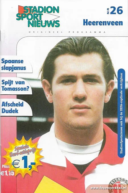 Programmaboekje Feyenoord – sc Heerenveen