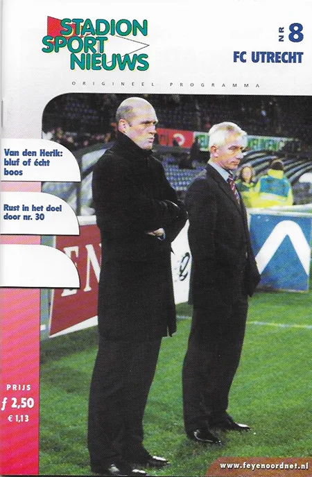 Programmaboekje Feyenoord – FC Utrecht