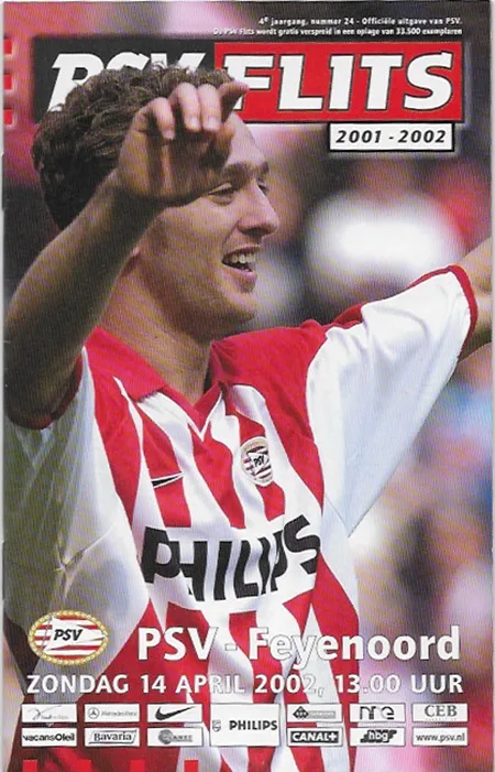 Programmaboekje PSV – Feyenoord