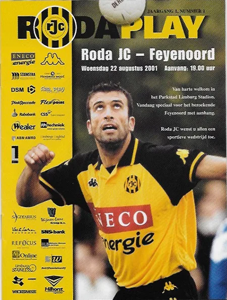 Programmaboekje Roda JC – Feyenoord