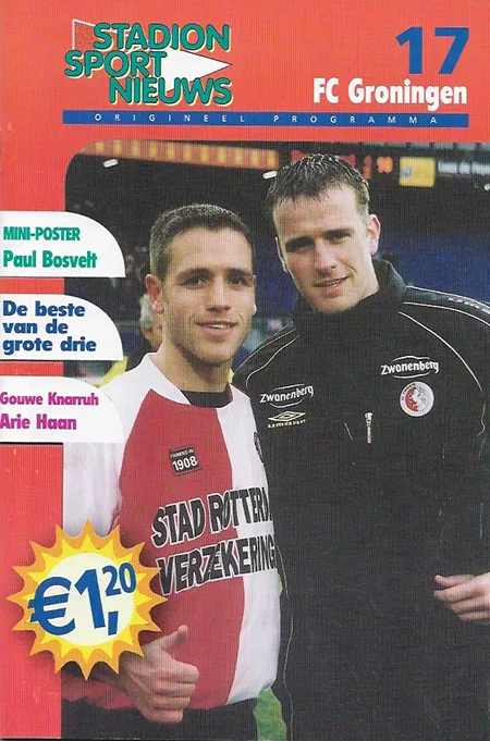Programmaboekje Feyenoord – FC Groningen