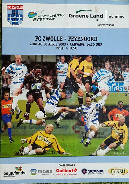 Programmaboekje FC Zwolle – Feyenoord