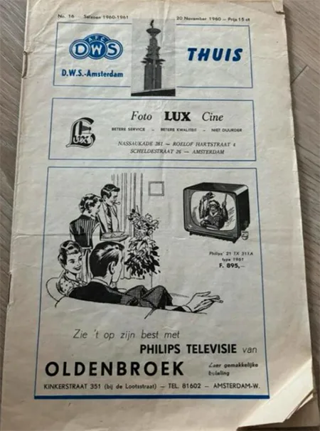 Programmaboekje DWS – Feyenoord