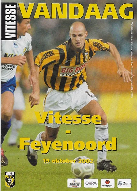 Programmaboekje Vitesse – Feyenoord