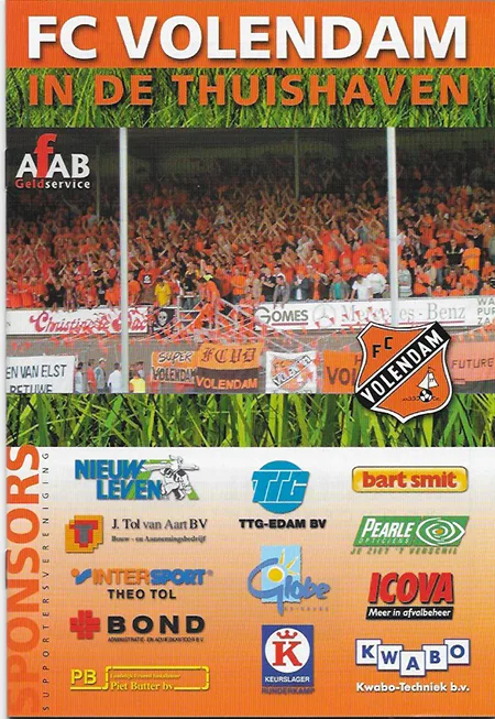 Programmaboekje FC Volendam – Feyenoord