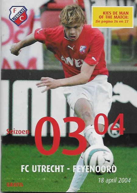 Programmaboekje FC Utrecht – Feyenoord