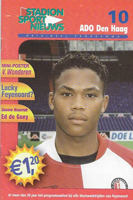 Programmaboekje Feyenoord – ADO Den Haag