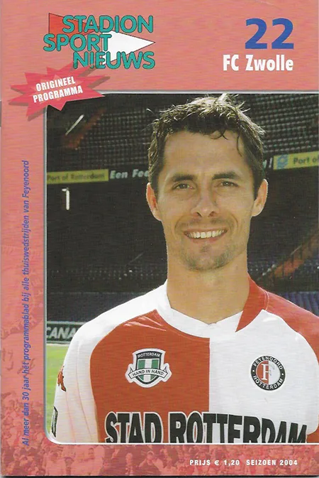 Programmaboekje Feyenoord – FC Zwolle