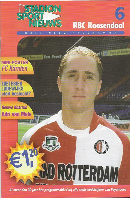 Programmaboekje Feyenoord – RBC