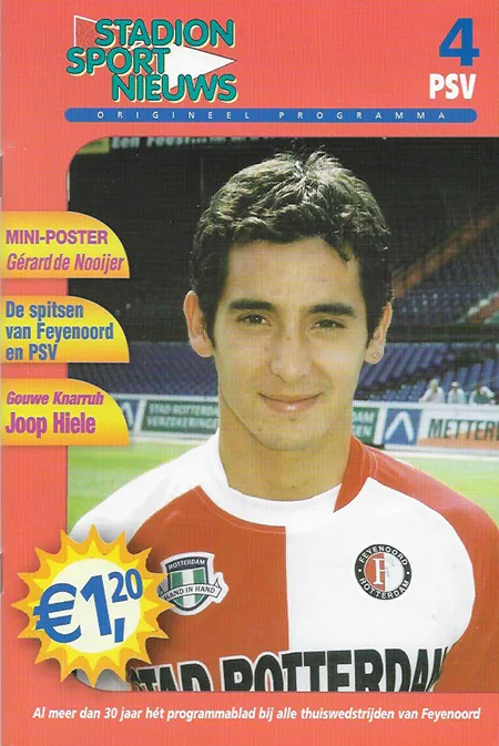 Programmaboekje Feyenoord – PSV