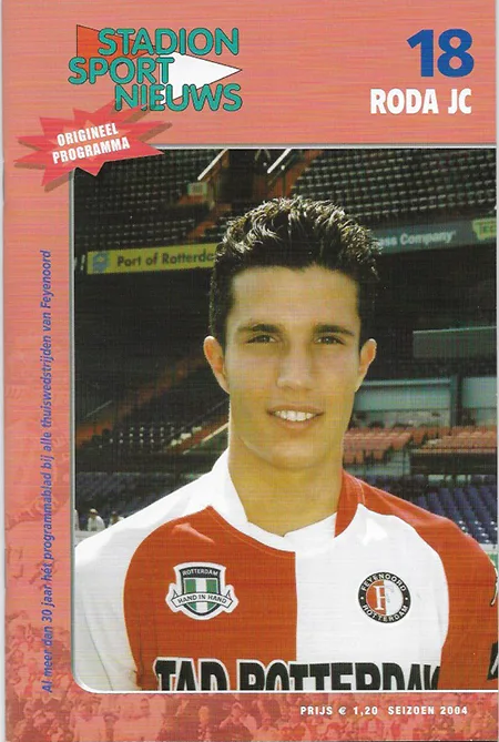 Programmaboekje Feyenoord – Roda JC